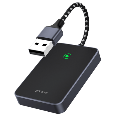 Proove CP01 Draadloze Apple CarPlay Adapter – USB Type-C – Bluetooth Connectie – Voor iOS iPhone – OTA Updates – Zwart