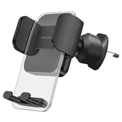 Proove Crystal Clamp Plus Ventilatierooster Smartphonehouder - Verstelbare Autohouder voor iPhone en Android (4.7