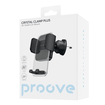 Proove Proove Crystal Clamp Plus Ventilatierooster Smartphonehouder - Verstelbare Autohouder voor iPhone en Android (4.7" - 6.9") Proove 3
