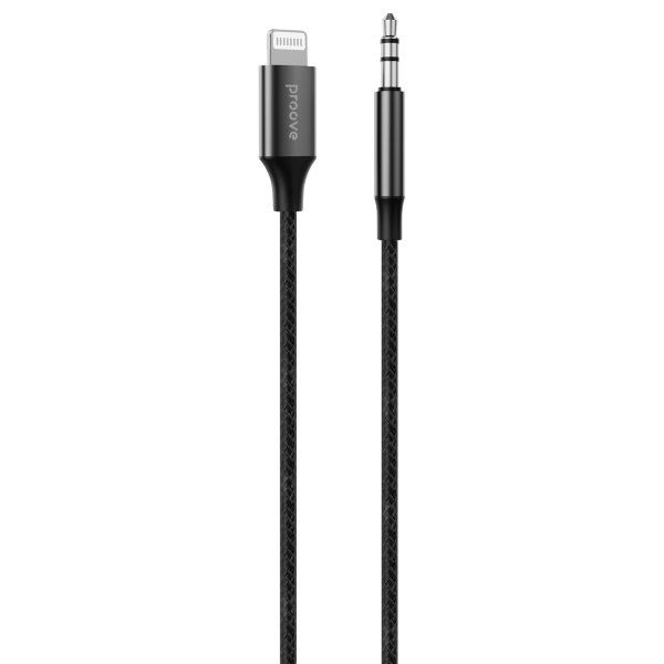 Proove Kabel SoundTrack Lightning naar 3.5mm AUX (1m) Zwart - VCTparts.nl