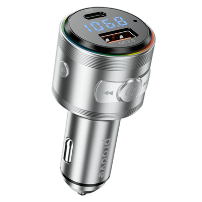 Proove FM Transmitter Maxi Wave 30W (PD+QC3.0) Type-C+USB Zilver