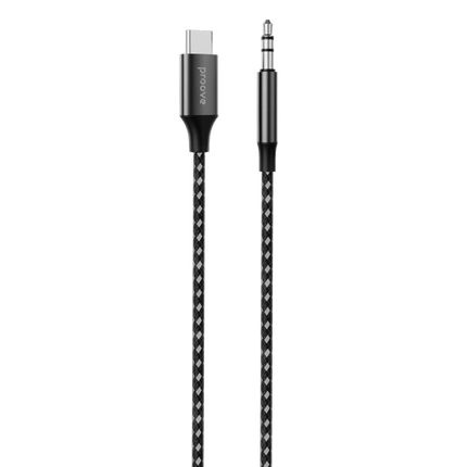 Proove Kabel SoundMesh TypeC naar 3.5mm AUX (1m) Grijs voor Smartphones en Audioapparaten - VCTparts.nl