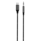 Proove Kabel SoundMesh TypeC naar 3.5mm AUX (1m) Grijs voor Smartphones en Audioapparaten - VCTparts.nl