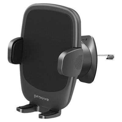 Proove Soft Lock Universele Verstelbare Autohouder voor Smartphone (4.7-6.9 inch) - Ventilatierooster Bevestiging - Stijlvol Zwart Design voor Veiligheid en Gebruiksgemak