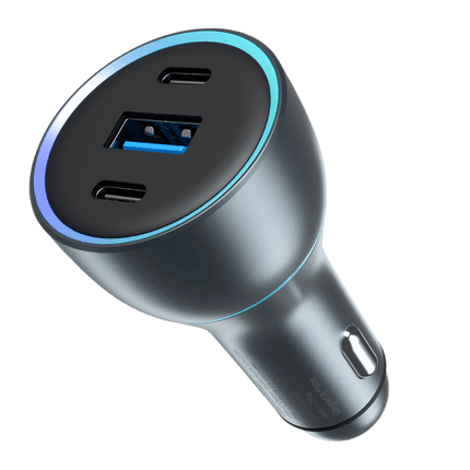 Proove Proove Super Charge 130W Autolader USB + 2x USB - C – Krachtige Snellaad Autolader voor Smartphone Tablet en Laptop Proove 1