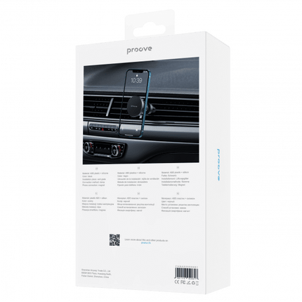 Proove Proove Telefoonhouder Basic Magnetische Siliconen Klem – Ventilatierooster Bevestiging – Zwart Proove 5