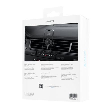 Proove Telefoonhouder Basic Pro Magnetische Bevestiging Ventilatierooster Zwart 360° Draaibaar Geschikt voor Smartphones 4.7 - 6.9 Inch - VCTparts.nl