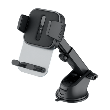 Proove Proove Telefoonhouder Crystal Clamp met Zuignap Bevestiging voor Dashboard/Voorruit Zwart voor Smartphones 4.7 - 6.9 Inch Proove 6