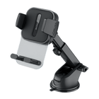 Proove Proove Telefoonhouder Crystal Clamp met Zuignap Bevestiging voor Dashboard/Voorruit Zwart voor Smartphones 4.7 - 6.9 Inch Proove 6