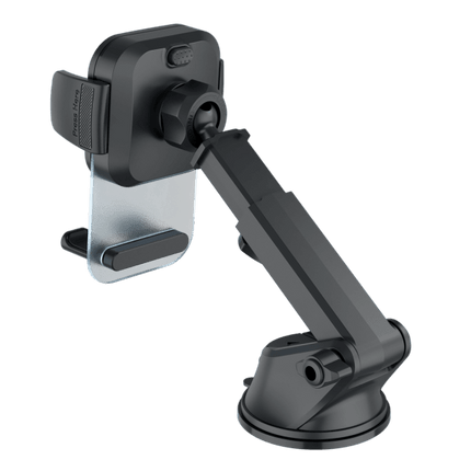 Proove Proove Telefoonhouder Crystal Clamp met Zuignap Bevestiging voor Dashboard/Voorruit Zwart voor Smartphones 4.7 - 6.9 Inch Proove 3