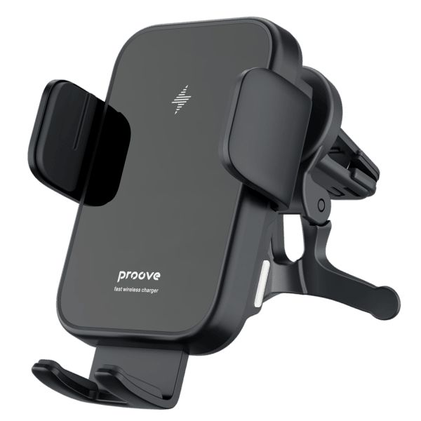 Proove Triple Clamp 15W Draadloze Telefoonhouder Auto Ventilatierooster en Dashboard Zuignap – Geavanceerde Technologie voor Snelle en Veilige Oplading - VCTparts.nl