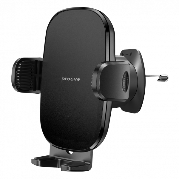 Proove Tumbler Auto Telefoonhouder voor Ventilatierooster – Verstelbare Klem – Geschikt voor Smartphones 4.7 t/m 6.9 inch – ABS &amp; Siliconen – Zwart - VCTparts.nl