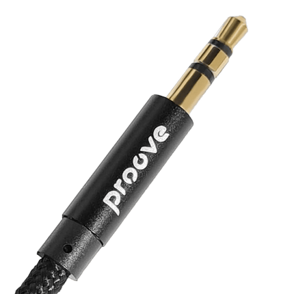 Proove Proove Weft AUX Kabel 3.5mm – 1 Meter – Nylon Gevlochten – Verwardingsvrij – Zinklegering Connectoren – Zwart – Geschikt voor Auto en Dagelijks Gebruik Proove 3