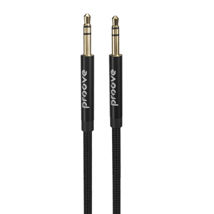 Proove Proove Weft AUX Kabel 3.5mm – 1 Meter – Nylon Gevlochten – Verwardingsvrij – Zinklegering Connectoren – Zwart – Geschikt voor Auto en Dagelijks Gebruik Proove 1