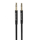 Proove Proove Weft AUX Kabel 3.5mm – 1 Meter – Nylon Gevlochten – Verwardingsvrij – Zinklegering Connectoren – Zwart – Geschikt voor Auto en Dagelijks Gebruik Proove 1