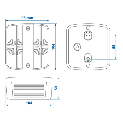 ProPlus ProPlus Aanhanger Achterlicht en Kentekenplaatverlichting 4 functies 98x104mm Remlicht Knipperlicht E11 - gekeurd PAT Europe 5