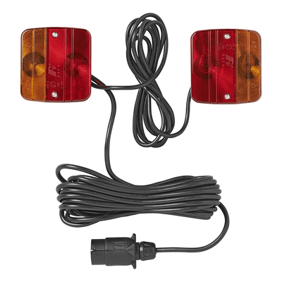 ProPlus Aanhangerverlichtingsset met Magneten en 7 Polige Stekker (7.5m + 2.5m kabel)