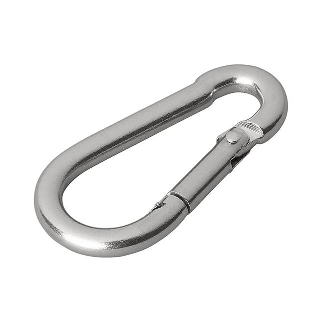 ProPlus Karabijnhaak RVS 6x60mm Middel [Carabijnhaak - Musketon - Veerhaak] - VCTparts.nl