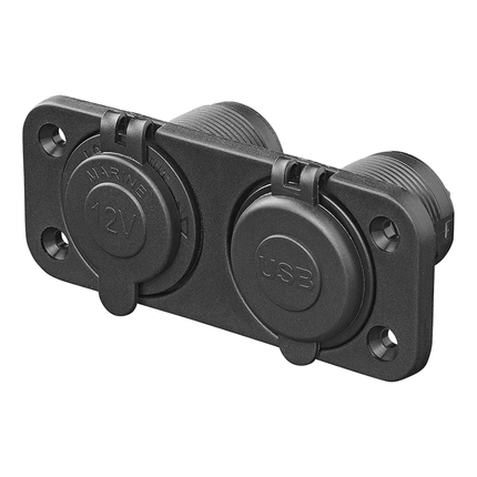 ProPlus ProPlus Inbouw kit: 12V Stekkerdoos + USB Snellader Type A + C 2 - weg 3A [Sigarettenaansteker Autocontraplug USB - C] PAT Europe 5