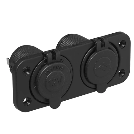 ProPlus ProPlus Inbouw kit: Stekkerdoos DIN + USB poort dubbel type A 2x2100mA - 12V/24V PAT Europe 6