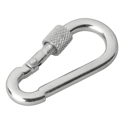 ProPlus Karabijnhaak Metaal 5x50mm met Schroefsluiting - 2 stuks Sterke Bevestigingshaak Carabijn Musketon