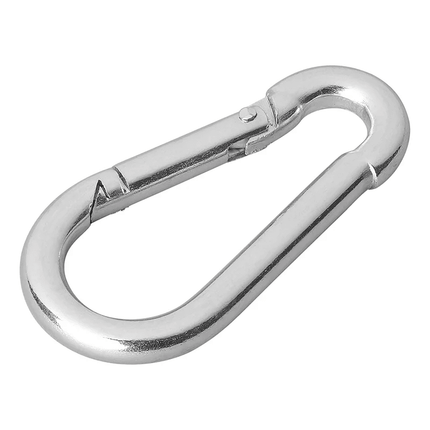 ProPlus ProPlus Karabijnhaak Metaal 6x60mm Middel [Carabijnhaak - Musketon - Veerhaak] PAT Europe 6