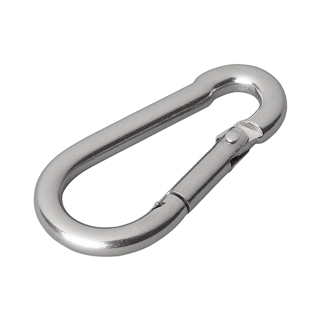 ProPlus Karabijnhaak RVS 6x60mm Middel [Carabijnhaak - Musketon - Veerhaak] - VCTparts.nl