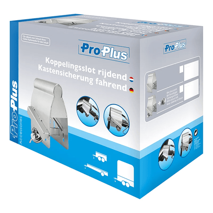 ProPlus ProPlus Koppelingsslot Aanhanger Tasmodel met Discusslot [Aanhangerslot - Disselslot] PAT Europe 6