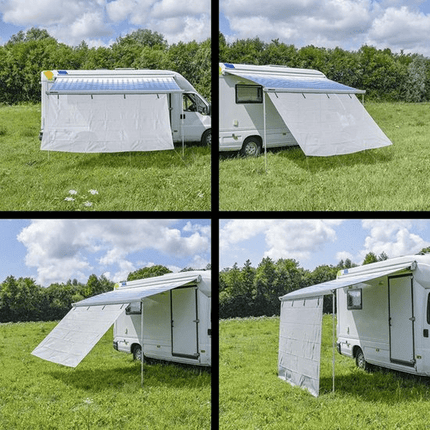 ProPlus ProPlus Lichtgrijze Luifel Zonwering 280x200cm - UV - bescherming en Windscherm voor Kamperen en Camper PAT Europe 4