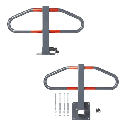ProPlus Parkeerbeugel met Geïntegreerd Slot 73 x 458 cm [Parkeerplaatsbeveiliging - Neerklapbare antiparkeerpaal] - VCTparts.nl