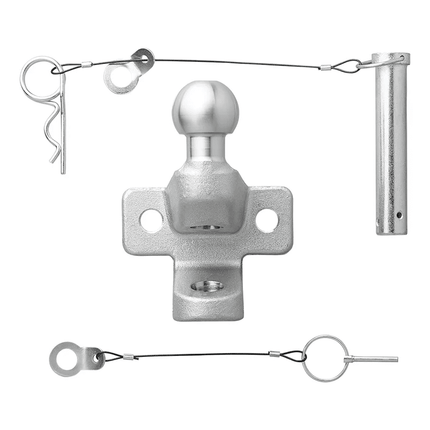 ProPlus Trekhaakkogel D202/S350 Gecombineerde Tweevoudige Uitvoering E - gekeurd Zilver Bumpertrekhaak Koppelingskogel - VCTparts.nl