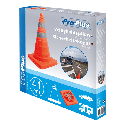 ProPlus ProPlus Veiligheidspilon Opvouwbaar Reflecterend Oranje [Verkeerspilon - Pion] PAT Europe 2