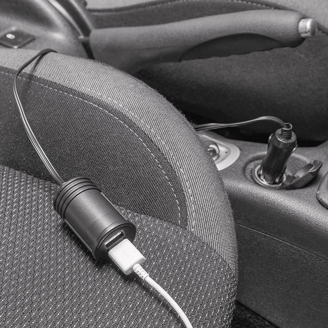 ProPlus Verlengkabel 1M met USB Lader 2 - weg Type A – 12V/24V USB Splitter 3A - VCTparts.nl