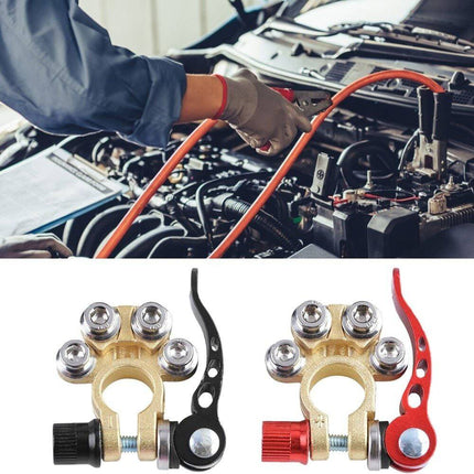 VCTparts Quick Release Auto Accu Kabel Connector Rood en Zwart (set) NORGOS 2