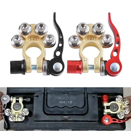 VCTparts Quick Release Auto Accu Kabel Connector Rood en Zwart (set) NORGOS 1