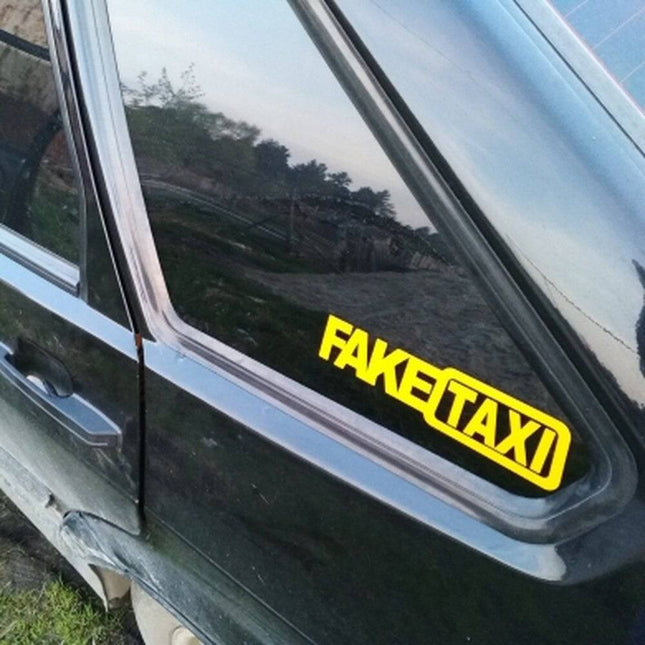VCTparts Reflecterende Fake Taxi Sticker - Gele Faketaxi (set) NORGOS 2