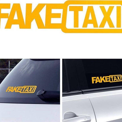 VCTparts Reflecterende Fake Taxi Sticker - Gele Faketaxi (set) NORGOS 9