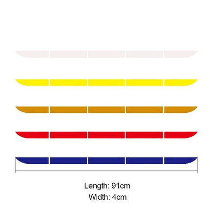 VCTparts Reflector Sticker / Reflecterende Tape Kofferbak Bumper - Oranje (set) NORGOS 5