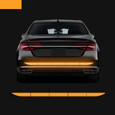Reflector Sticker / Reflecterende Tape Kofferbak Bumper - Oranje (set)