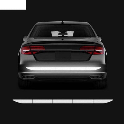 Reflector Sticker / Reflecterende Tape Kofferbak Bumper - Wit (set)
