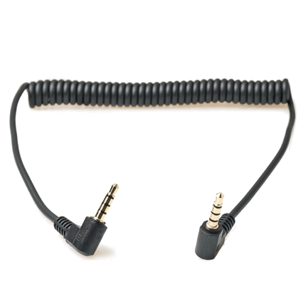 VCTparts Rekbare AUX naar AUX Man 3.5 Krulsnoer 90cm Zwart NORGOS 1