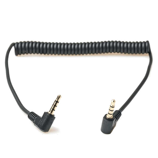 VCTparts Rekbare AUX naar AUX Man 3.5 Krulsnoer 90cm Zwart NORGOS 4