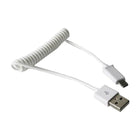 VCTparts Rekbare USB naar USB - C Krulsnoer Veer 1 Meter Wit NORGOS 8