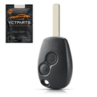 VCTparts Renault Afstandsbediening Behuizing [Twingo - Megan - Modus - Clio - Kangoo - Logan] (excl. chip) NORGOS 1