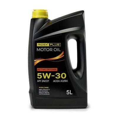 RIDEX PLUS Active Defense 5W-30 Volledig Synthetische Motorolie 5 Liter - Optimale Motorbescherming