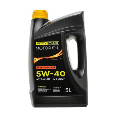 RIDEX PLUS Active Defense 5W-40 Synthetische Motorolie 5 Liter - Krachtige Prestaties & Bescherming