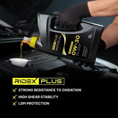 Ridex Plus RIDEX PLUS Low Viscosity 0W - 30 Volsynthetische Motorolie 5 Liter - Maximale Brandstofefficiëntie en Motorbescherming Ridex 8