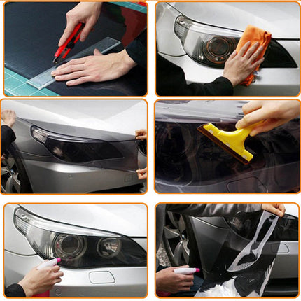 VCTparts Rode Achterlicht Folie Auto – 30x60cm Smoke Tint Wrap Vinyl – Achterlicht Sticker Tuning Film Rood NORGOS 6