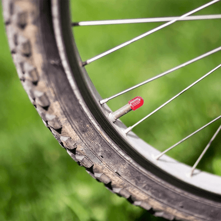 VCTparts Rode Universele Ventieldoppen / Ventieldopjes - Rood (4 stuks) Anti - lek Luchtdicht Roestbescherming [Auto - Motor - Scooter - Fiets] NORGOS 2