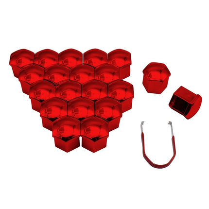 VCTparts Rode Wielbout Wielmoer Doppen Beschermende Afdekkapjes 20 stuks - 17mm (set) NORGOS 3